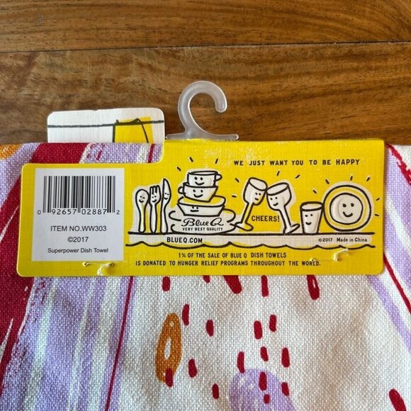 NWT Blue Q I'm A Girl What's Your Super Power? Dish Towel - Picture 6 of 6